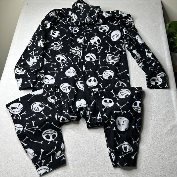 Disney The Nightmare Before Christmas Fleece‎ One Piece Pajamas Jumpsuit Large - Picture 8 of 8